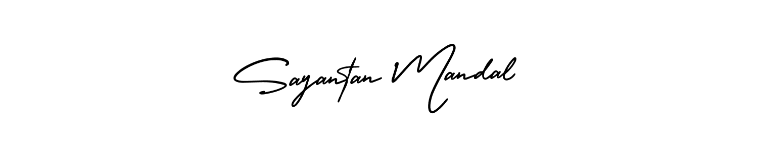 Create a beautiful signature design for name Sayantan Mandal. With this signature (AmerikaSignatureDemo-Regular) fonts, you can make a handwritten signature for free. Sayantan Mandal signature style 3 images and pictures png