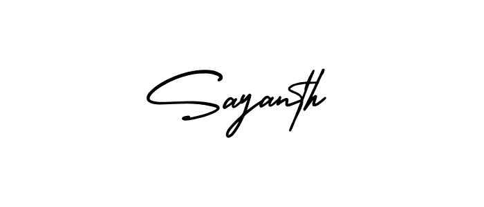 AmerikaSignatureDemo-Regular is a professional signature style that is perfect for those who want to add a touch of class to their signature. It is also a great choice for those who want to make their signature more unique. Get Sayanth name to fancy signature for free. Sayanth signature style 3 images and pictures png