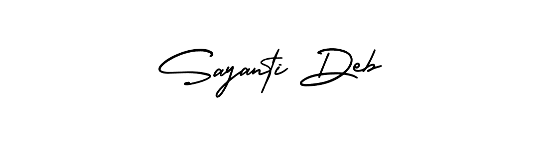 How to Draw Sayanti Deb signature style? AmerikaSignatureDemo-Regular is a latest design signature styles for name Sayanti Deb. Sayanti Deb signature style 3 images and pictures png