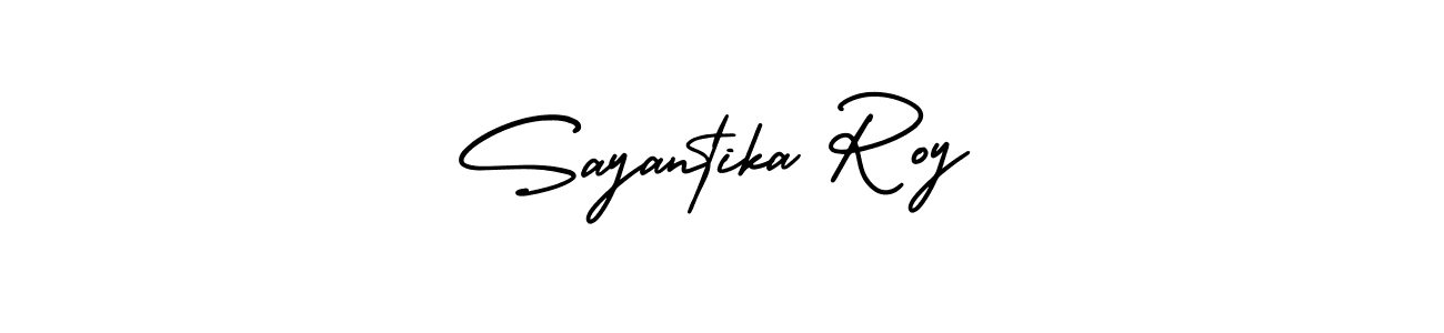Create a beautiful signature design for name Sayantika Roy. With this signature (AmerikaSignatureDemo-Regular) fonts, you can make a handwritten signature for free. Sayantika Roy signature style 3 images and pictures png