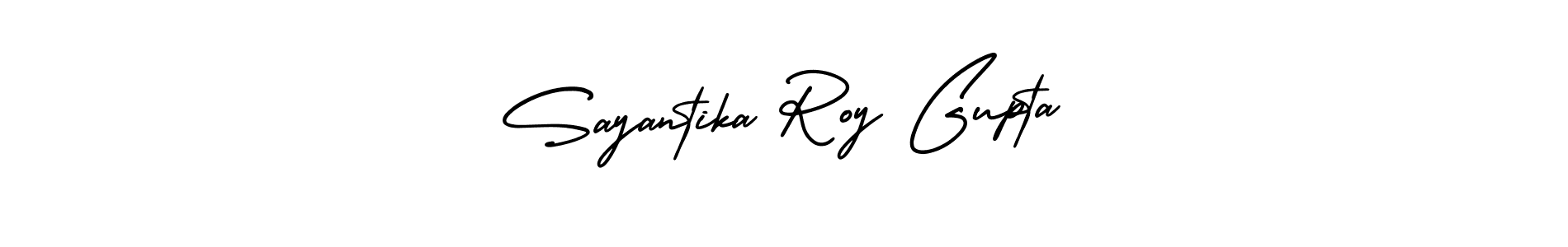 Also You can easily find your signature by using the search form. We will create Sayantika Roy Gupta name handwritten signature images for you free of cost using AmerikaSignatureDemo-Regular sign style. Sayantika Roy Gupta signature style 3 images and pictures png