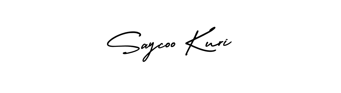 Make a beautiful signature design for name Saycoo Kuri. With this signature (AmerikaSignatureDemo-Regular) style, you can create a handwritten signature for free. Saycoo Kuri signature style 3 images and pictures png