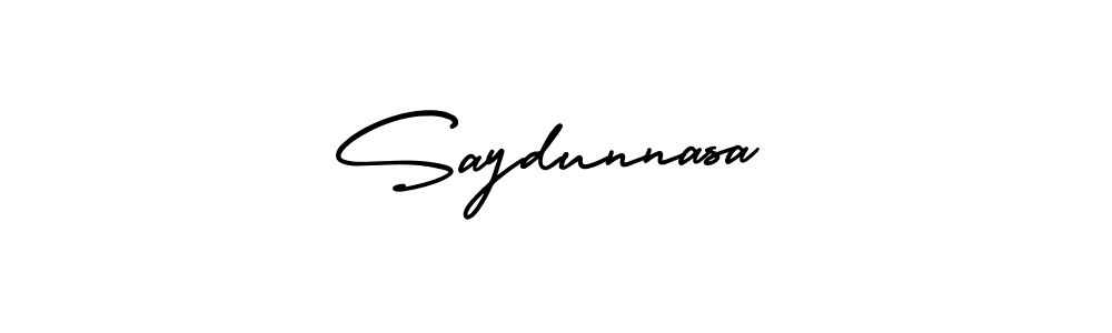 Design your own signature with our free online signature maker. With this signature software, you can create a handwritten (AmerikaSignatureDemo-Regular) signature for name Saydunnasa. Saydunnasa signature style 3 images and pictures png