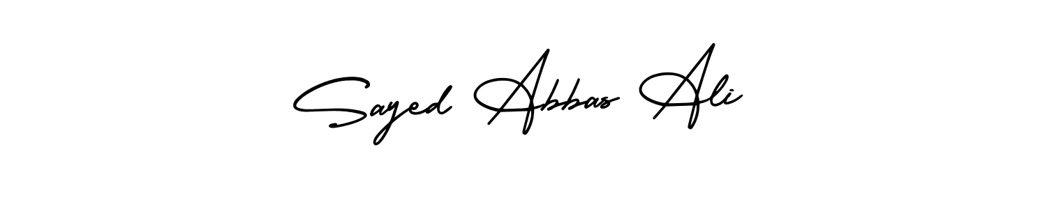 Similarly AmerikaSignatureDemo-Regular is the best handwritten signature design. Signature creator online .You can use it as an online autograph creator for name Sayed Abbas Ali. Sayed Abbas Ali signature style 3 images and pictures png