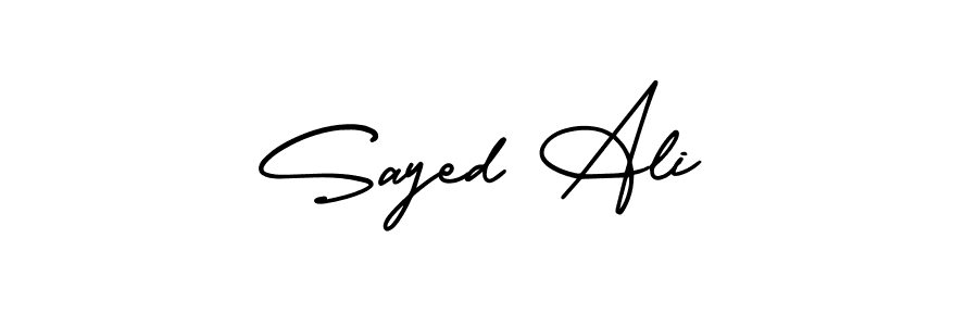 Best and Professional Signature Style for Sayed Ali. AmerikaSignatureDemo-Regular Best Signature Style Collection. Sayed Ali signature style 3 images and pictures png