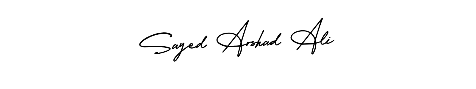 Also You can easily find your signature by using the search form. We will create Sayed Arshad Ali name handwritten signature images for you free of cost using AmerikaSignatureDemo-Regular sign style. Sayed Arshad Ali signature style 3 images and pictures png