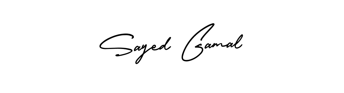 Similarly AmerikaSignatureDemo-Regular is the best handwritten signature design. Signature creator online .You can use it as an online autograph creator for name Sayed Gamal. Sayed Gamal signature style 3 images and pictures png