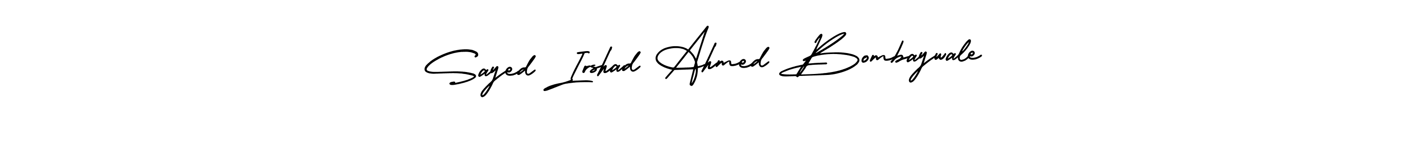 Make a short Sayed Irshad Ahmed Bombaywale signature style. Manage your documents anywhere anytime using AmerikaSignatureDemo-Regular. Create and add eSignatures, submit forms, share and send files easily. Sayed Irshad Ahmed Bombaywale signature style 3 images and pictures png