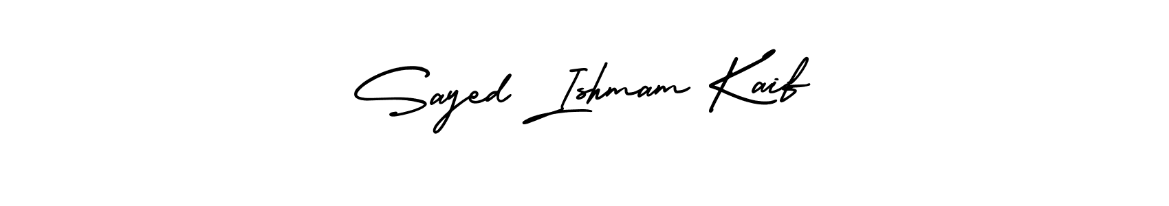 Also we have Sayed Ishmam Kaif name is the best signature style. Create professional handwritten signature collection using AmerikaSignatureDemo-Regular autograph style. Sayed Ishmam Kaif signature style 3 images and pictures png