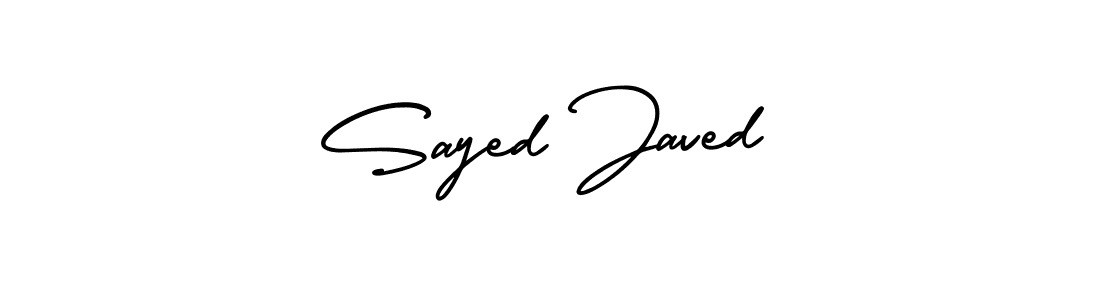 Design your own signature with our free online signature maker. With this signature software, you can create a handwritten (AmerikaSignatureDemo-Regular) signature for name Sayed Javed. Sayed Javed signature style 3 images and pictures png