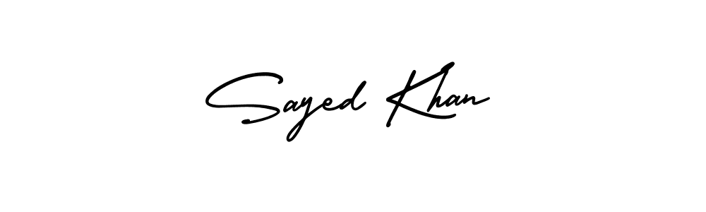 AmerikaSignatureDemo-Regular is a professional signature style that is perfect for those who want to add a touch of class to their signature. It is also a great choice for those who want to make their signature more unique. Get Sayed Khan name to fancy signature for free. Sayed Khan signature style 3 images and pictures png