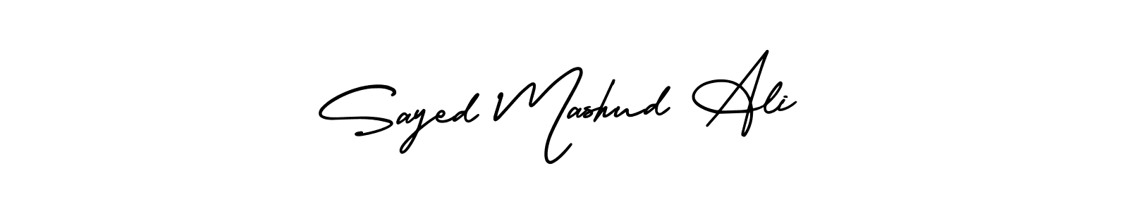 Make a beautiful signature design for name Sayed Mashud Ali. Use this online signature maker to create a handwritten signature for free. Sayed Mashud Ali signature style 3 images and pictures png