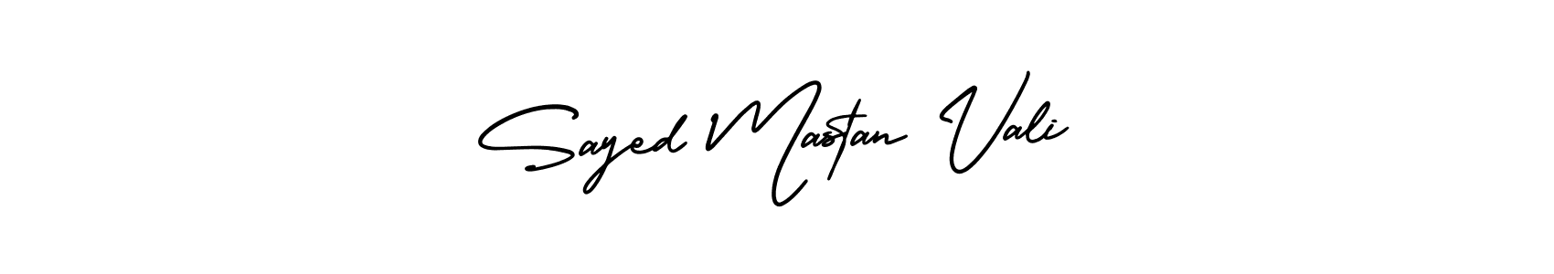 Use a signature maker to create a handwritten signature online. With this signature software, you can design (AmerikaSignatureDemo-Regular) your own signature for name Sayed Mastan Vali. Sayed Mastan Vali signature style 3 images and pictures png