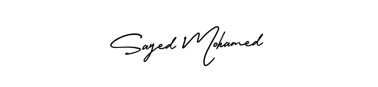 Also You can easily find your signature by using the search form. We will create Sayed Mohamed name handwritten signature images for you free of cost using AmerikaSignatureDemo-Regular sign style. Sayed Mohamed signature style 3 images and pictures png