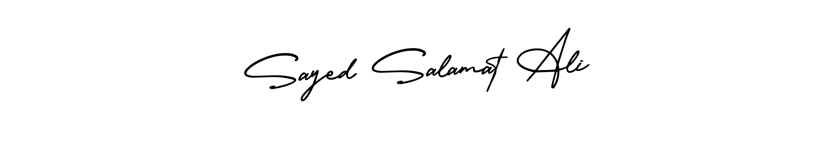 Make a beautiful signature design for name Sayed Salamat Ali. Use this online signature maker to create a handwritten signature for free. Sayed Salamat Ali signature style 3 images and pictures png