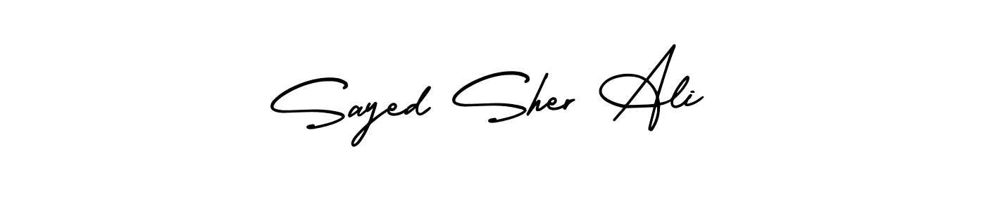 You can use this online signature creator to create a handwritten signature for the name Sayed Sher Ali. This is the best online autograph maker. Sayed Sher Ali signature style 3 images and pictures png