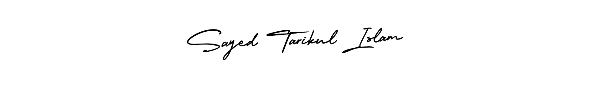 Use a signature maker to create a handwritten signature online. With this signature software, you can design (AmerikaSignatureDemo-Regular) your own signature for name Sayed Tarikul Islam. Sayed Tarikul Islam signature style 3 images and pictures png