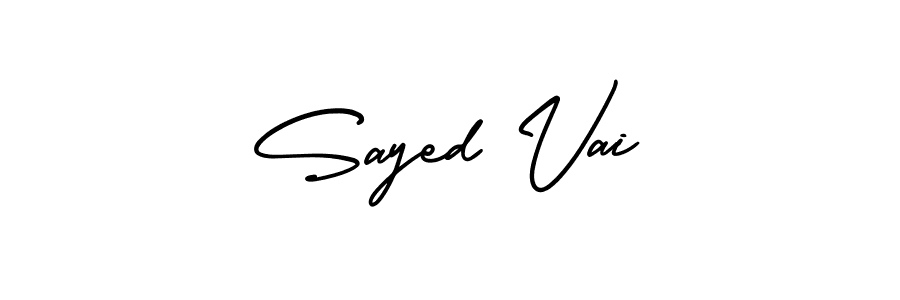 Make a beautiful signature design for name Sayed Vai. With this signature (AmerikaSignatureDemo-Regular) style, you can create a handwritten signature for free. Sayed Vai signature style 3 images and pictures png