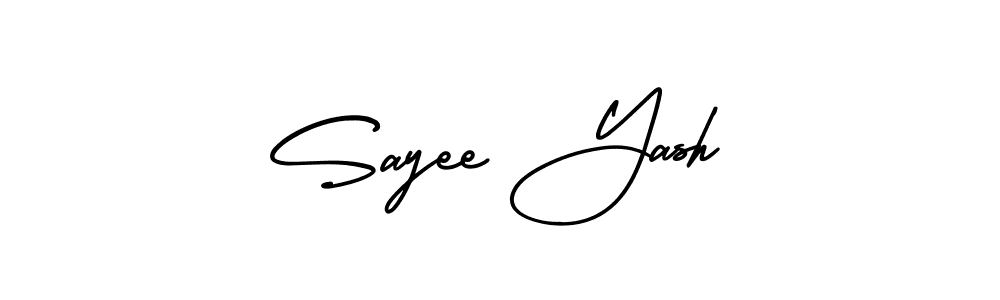 if you are searching for the best signature style for your name Sayee Yash. so please give up your signature search. here we have designed multiple signature styles  using AmerikaSignatureDemo-Regular. Sayee Yash signature style 3 images and pictures png
