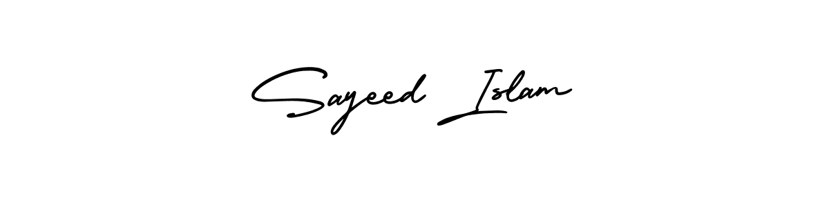Make a beautiful signature design for name Sayeed Islam. Use this online signature maker to create a handwritten signature for free. Sayeed Islam signature style 3 images and pictures png