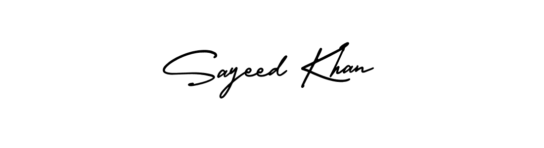 Similarly AmerikaSignatureDemo-Regular is the best handwritten signature design. Signature creator online .You can use it as an online autograph creator for name Sayeed Khan. Sayeed Khan signature style 3 images and pictures png