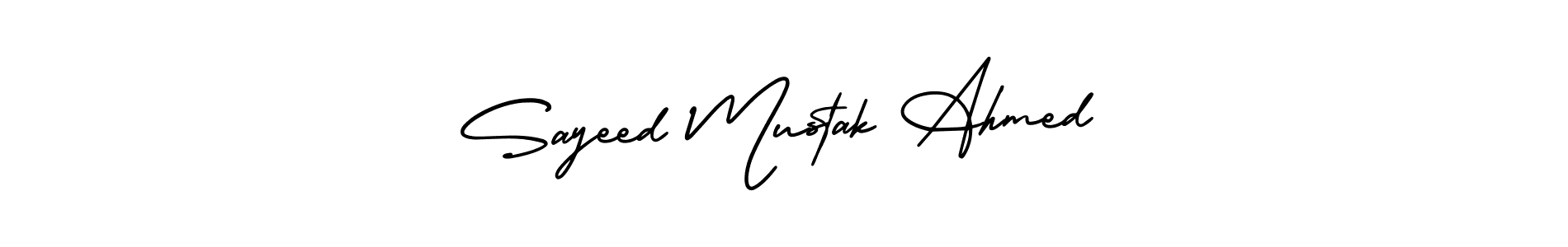 Make a beautiful signature design for name Sayeed Mustak Ahmed. Use this online signature maker to create a handwritten signature for free. Sayeed Mustak Ahmed signature style 3 images and pictures png