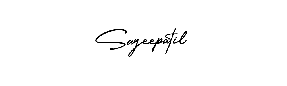 if you are searching for the best signature style for your name Sayeepatil. so please give up your signature search. here we have designed multiple signature styles  using AmerikaSignatureDemo-Regular. Sayeepatil signature style 3 images and pictures png