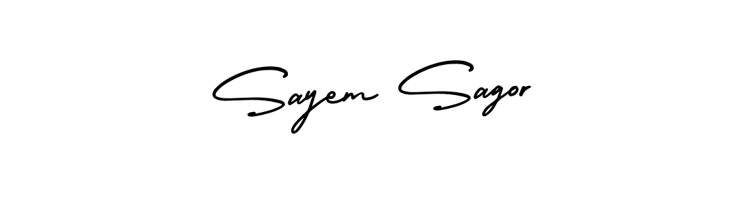 Make a short Sayem Sagor signature style. Manage your documents anywhere anytime using AmerikaSignatureDemo-Regular. Create and add eSignatures, submit forms, share and send files easily. Sayem Sagor signature style 3 images and pictures png