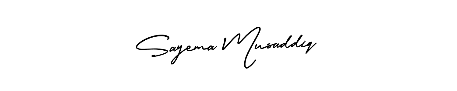 Check out images of Autograph of Sayema Musaddiq name. Actor Sayema Musaddiq Signature Style. AmerikaSignatureDemo-Regular is a professional sign style online. Sayema Musaddiq signature style 3 images and pictures png