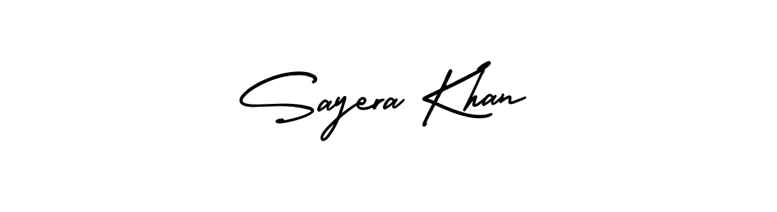 Similarly AmerikaSignatureDemo-Regular is the best handwritten signature design. Signature creator online .You can use it as an online autograph creator for name Sayera Khan. Sayera Khan signature style 3 images and pictures png