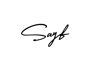 Create a beautiful signature design for name Sayf. With this signature (AmerikaSignatureDemo-Regular) fonts, you can make a handwritten signature for free. Sayf signature style 3 images and pictures png
