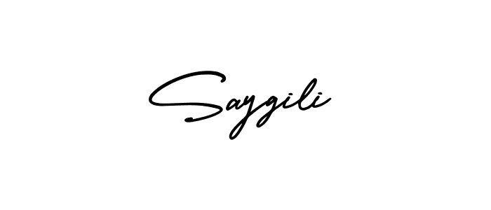 AmerikaSignatureDemo-Regular is a professional signature style that is perfect for those who want to add a touch of class to their signature. It is also a great choice for those who want to make their signature more unique. Get Saygili name to fancy signature for free. Saygili signature style 3 images and pictures png