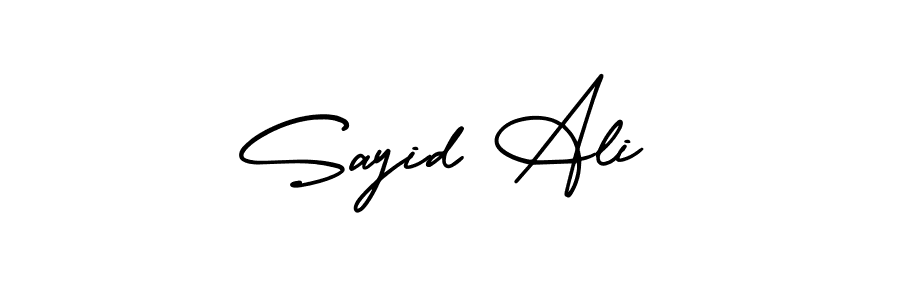 You should practise on your own different ways (AmerikaSignatureDemo-Regular) to write your name (Sayid Ali) in signature. don't let someone else do it for you. Sayid Ali signature style 3 images and pictures png