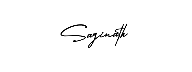 Create a beautiful signature design for name Sayinath. With this signature (AmerikaSignatureDemo-Regular) fonts, you can make a handwritten signature for free. Sayinath signature style 3 images and pictures png