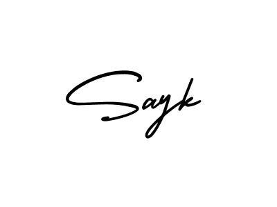 This is the best signature style for the Sayk name. Also you like these signature font (AmerikaSignatureDemo-Regular). Mix name signature. Sayk signature style 3 images and pictures png