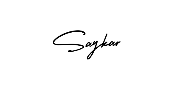 AmerikaSignatureDemo-Regular is a professional signature style that is perfect for those who want to add a touch of class to their signature. It is also a great choice for those who want to make their signature more unique. Get Saykar name to fancy signature for free. Saykar signature style 3 images and pictures png