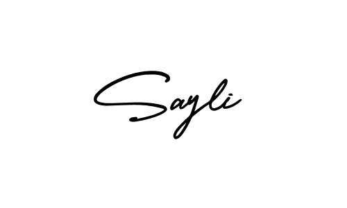 How to make Sayli name signature. Use AmerikaSignatureDemo-Regular style for creating short signs online. This is the latest handwritten sign. Sayli signature style 3 images and pictures png