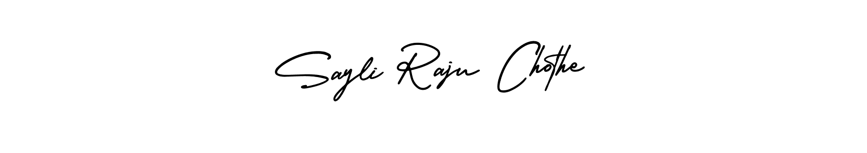 Make a beautiful signature design for name Sayli Raju Chothe. Use this online signature maker to create a handwritten signature for free. Sayli Raju Chothe signature style 3 images and pictures png