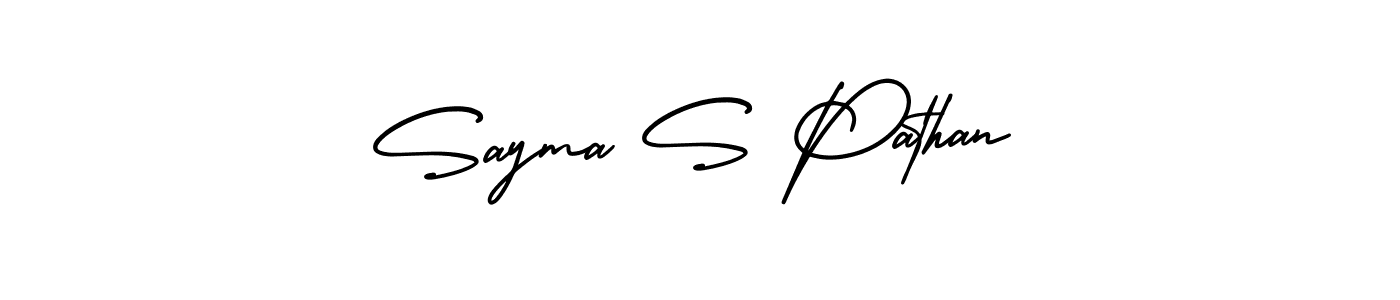 Here are the top 10 professional signature styles for the name Sayma S Pathan. These are the best autograph styles you can use for your name. Sayma S Pathan signature style 3 images and pictures png