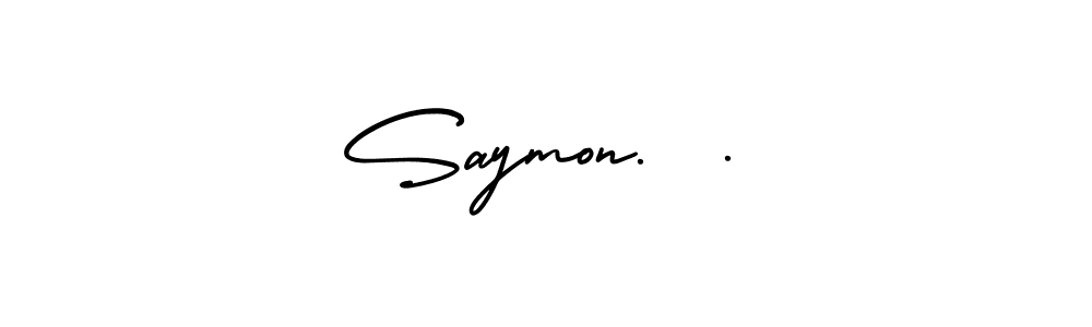 Also You can easily find your signature by using the search form. We will create Saymon…. name handwritten signature images for you free of cost using AmerikaSignatureDemo-Regular sign style. Saymon…. signature style 3 images and pictures png