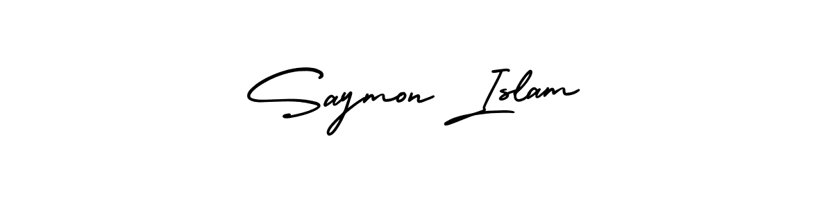 Once you've used our free online signature maker to create your best signature AmerikaSignatureDemo-Regular style, it's time to enjoy all of the benefits that Saymon Islam name signing documents. Saymon Islam signature style 3 images and pictures png