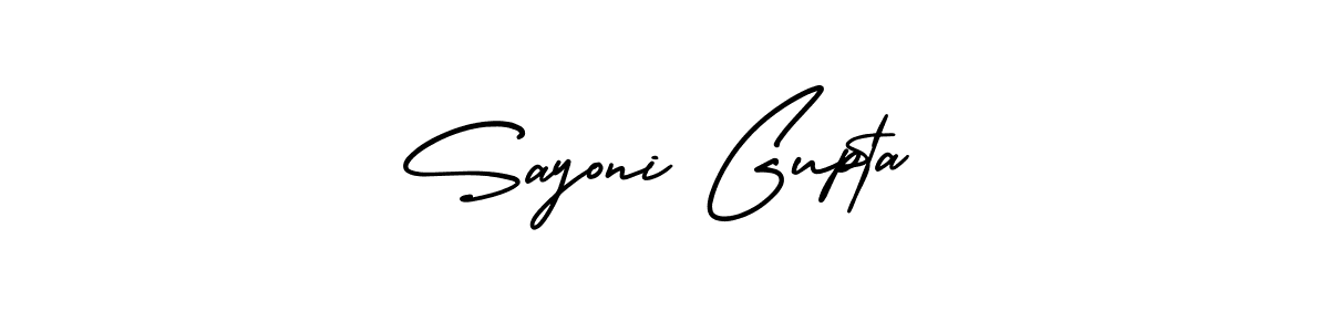 Use a signature maker to create a handwritten signature online. With this signature software, you can design (AmerikaSignatureDemo-Regular) your own signature for name Sayoni Gupta. Sayoni Gupta signature style 3 images and pictures png