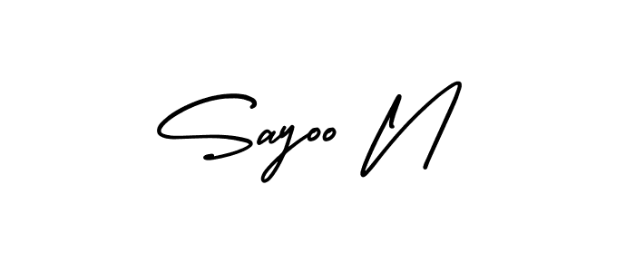 Here are the top 10 professional signature styles for the name Sayoo N. These are the best autograph styles you can use for your name. Sayoo N signature style 3 images and pictures png