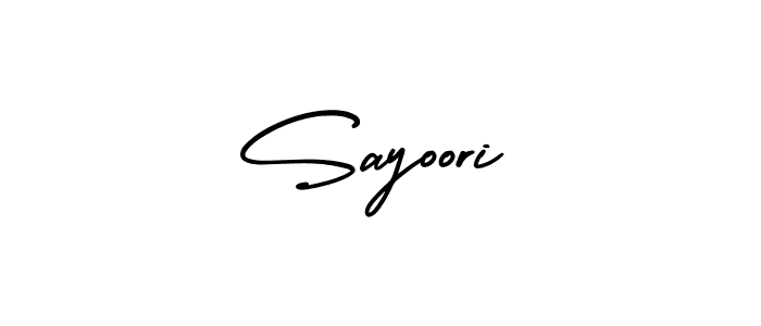 How to make Sayoori name signature. Use AmerikaSignatureDemo-Regular style for creating short signs online. This is the latest handwritten sign. Sayoori signature style 3 images and pictures png