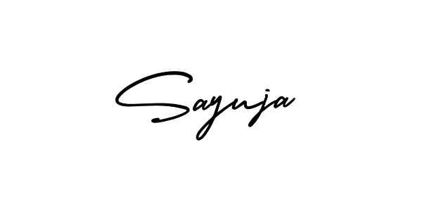 Design your own signature with our free online signature maker. With this signature software, you can create a handwritten (AmerikaSignatureDemo-Regular) signature for name Sayuja. Sayuja signature style 3 images and pictures png