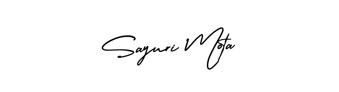 Also we have Sayuri Mota name is the best signature style. Create professional handwritten signature collection using AmerikaSignatureDemo-Regular autograph style. Sayuri Mota signature style 3 images and pictures png