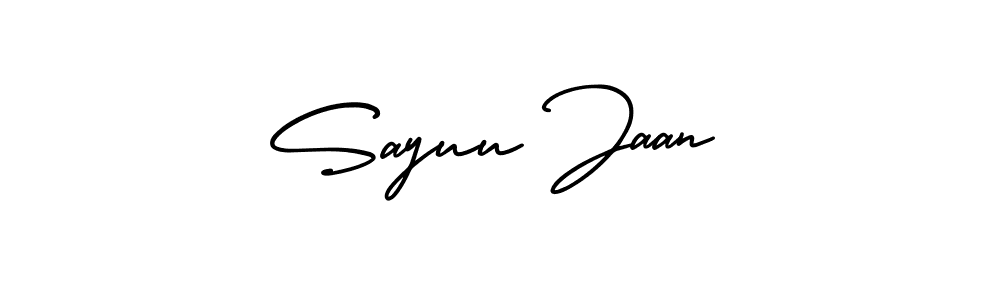 Also we have Sayuu Jaan name is the best signature style. Create professional handwritten signature collection using AmerikaSignatureDemo-Regular autograph style. Sayuu Jaan signature style 3 images and pictures png