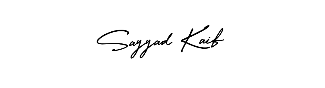 Create a beautiful signature design for name Sayyad Kaif. With this signature (AmerikaSignatureDemo-Regular) fonts, you can make a handwritten signature for free. Sayyad Kaif signature style 3 images and pictures png