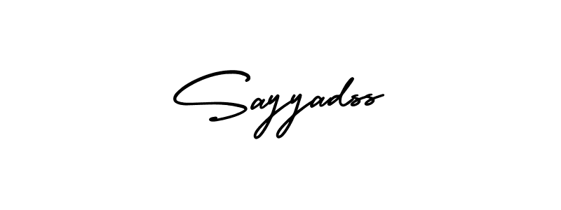 Make a beautiful signature design for name Sayyadss. Use this online signature maker to create a handwritten signature for free. Sayyadss signature style 3 images and pictures png