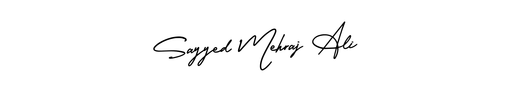 Sayyed Mehraj Ali stylish signature style. Best Handwritten Sign (AmerikaSignatureDemo-Regular) for my name. Handwritten Signature Collection Ideas for my name Sayyed Mehraj Ali. Sayyed Mehraj Ali signature style 3 images and pictures png
